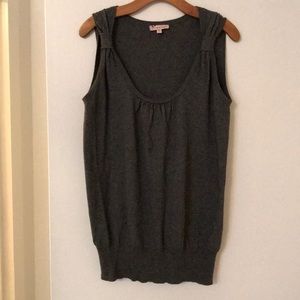 Emma & Posh charcoal gray cashmere-blend vest